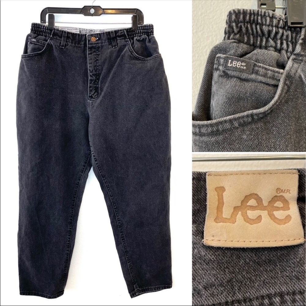 Vintage LEE Black High Waist Mom Jeans